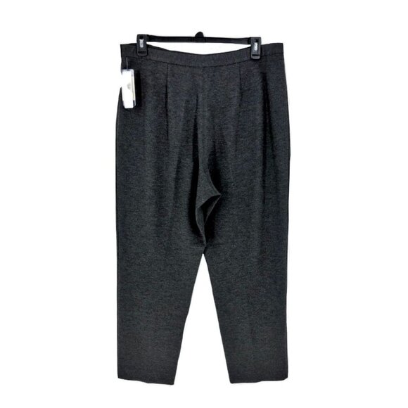 Pendleton Women's 18W Dress Pants Pants Ponte Knit Charcoal Gray Cropped - Picture 1 of 3